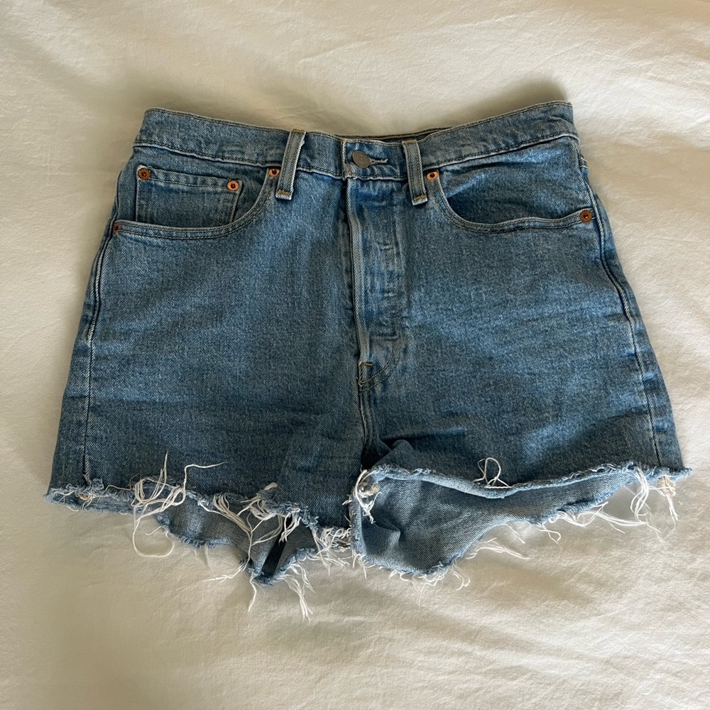 Levi 501 High Wasted Jean Shorts